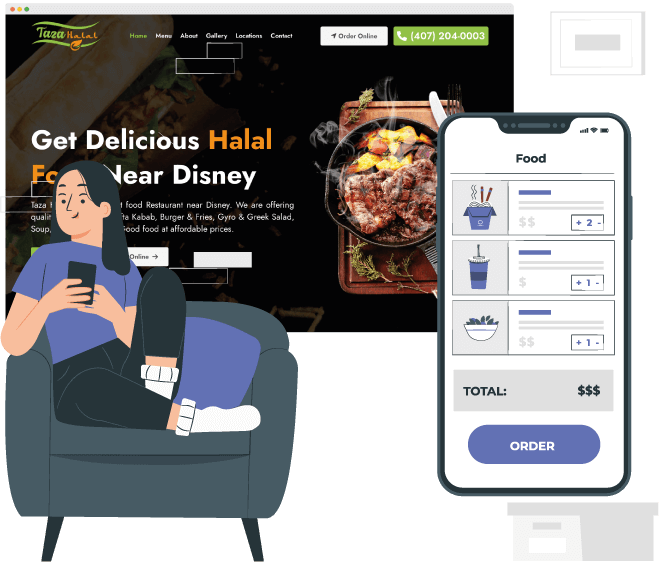 ADVANCED ONLINE ORDERING SYSTEM ON YOUR WEBSITE
